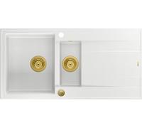 Quadron Evan lavello graniteq 100x50 cm bianco HQE510050U1_PVDG1_P2O