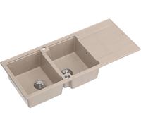 Quadron Evan lavello graniteq 116x50 cm beige HQE11650U2_BS_P2O
