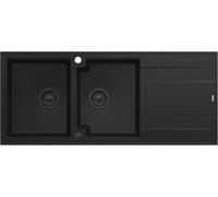 Quadron Evan lavello graniteq 116x50 cm nero HQE11650U7_BLM_P2O