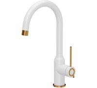 Quadron Ingrid Q Line rubinetto da cucina verticale bianco-rame 3523500_WHMPVDC1