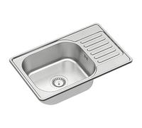 Quadron Eddie 111 lavello in acciaio con sifone 66x42 cm acciaio HD111SAT6642