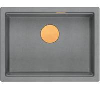 Quadron Logan lavello graniteq 56x45 cm grigio/grafite/inox HQJ6045U5_PVDC1_U