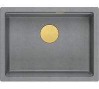 Quadron Logan lavello graniteq 56x45 cm grigio/grafite/inox HQJ6045U5_PVDG1_U