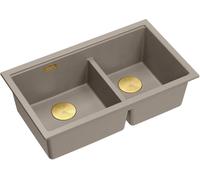 Quadron Logan lavello graniteq 76x45 cm beige HQL7645U4_PVDG1_U