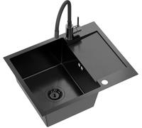 Quadron Luke lavello con rubinetto antracite/antracite ZH6048PVDBLM_3323503PVDBLM