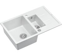 Quadron Morgan lavello graniteq 78x50 cm bianco HB8224U1-BS_P2O