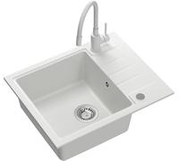 Quadron Peter lavello con rubinetto bianco/bianco HCQP6250BIK_3323503WHM