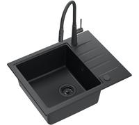 Quadron Peter lavello con rubinetto nero/nero HCQP6250BLMPC_3922505BLM