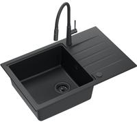 Quadron Peter lavello con rubinetto nero/nero HCQP7850BLMPC_3922505BLM
