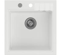 Quadron Peter lavello graniteq 50x52 cm bianco HCQP5052BIK