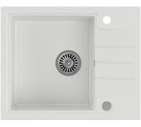 Quadron Peter lavello graniteq 62x50 cm bianco HCQP6250BIK