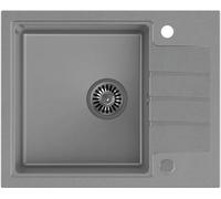 Quadron Peter lavello graniteq 62x50 cm grigio/grafite/inox HCQP6250SZK