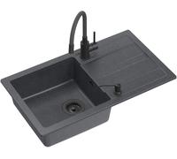 Quadron Ready Max lavello con rubinetto nero/nero TQ7744RMBLM