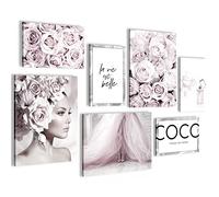 Quadros - Completamente Pronto Da Appendere - Immagini - Moda Di Coco - 7 Pezzi Set Moderni - N000771a
