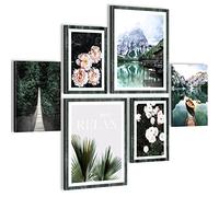 Quadros Montagne Del Lago - Nessuna Cornice Necessaria - Collage Moderno Natura - Camera Da Letto Del Soggiorno - N018463a