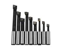 QUAEDE 9 Pz Lega Duro Barattolo Alesaggio Set Carburo Punta Barre 12 Mm Per 2 Pollice 50 Mm Alesaggio Testa Per Tornio Fresatura Tornio