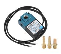 QUAEDE Valvola Elettromagnetica di Controllo di Sovracalimentazione Elettronica 3 Porte Dc 24V 5.4W Ecu 35A-Aaa-Ddaa-1Ba Con Set di Raccordi 3 Pezzi
