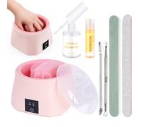 Quaferen Ciotola riscaldata per unghie, 50% più veloce, per rimuovere lo smalto gel, per rimuovere la polvere, in acrilico, per manicure e salone di bellezza