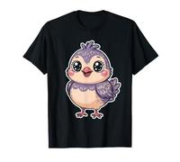 Quaglie per Gli Amanti degli Uccelli Kawaii Cute Baby Quaglie Maglietta