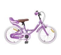 QUAHEAS Bicicletta per bambini da 18 pollici, telaio in acciaio, regolabile, per 5-7 anni, con parafango, campanello, freno a cerchione, leggera, 11 kg, ideale per città, fuoristrada, tempo libero e