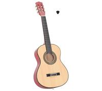 QUAHEAS Chitarra classica 1/2, 86 cm, in legno di tiglio, per principianti, bambini e adulti, con tastiera e accordatori, ideale per suonare la musica e come regalo