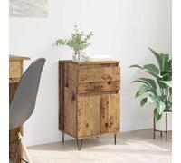 QUAHEAS Credenza con cassetti in legno antico 35 x 40 x 70 cm, moderno cabinet a buffet con spazio di archiviazione, credenza da cucina e sala da pranzo