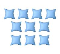 QUAHEAS Cuscino gonfiabile per piscina in robusto PVC, 110 x 110 x 60 cm, per piscine fuori terra, 10 pezzi, copertura invernale protegge dal ghiaccio, previene il congelamento