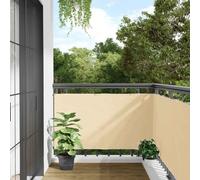 QUAHEAS Frangivista per balcone, 600 x 90 cm, in PVC con occhielli rinforzati in alluminio, resistente alle intemperie, ideale per recinzione da giardino, recinzione a doppia asta, metallo e terrazza