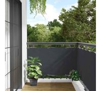QUAHEAS Frangivista per balcone, colore antracite, 300 x 90 cm, in PVC con occhielli in alluminio rinforzati, resistente ai raggi UV e alle intemperie, per recinzione da giardino, metallo, terrazza