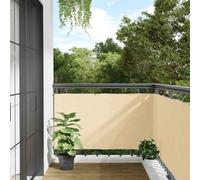 QUAHEAS Frangivista per balcone, in PVC, 400 x 120 cm, con occhielli in alluminio, resistente alle intemperie e ai raggi UV, ideale per recinzione da giardino, terrazza, metallo, protezione dal vento