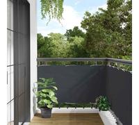 QUAHEAS Frangivista per balcone, in PVC, 600 x 75 cm, resistente alle intemperie, con occhielli in alluminio, per recinzione da giardino, recinzione a doppia asta, in metallo e legno, ideale come