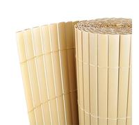 QUAHEAS Pannelli di recinzione gialli in robusto PVC, 1 pezzo, design moderno per interni, versatile come protezione dagli sguardi indiscreti, delimitazione, protezione dal vento su terrazze, balconi