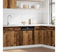 QUAHEAS Pannello frontale per lavastoviglie, effetto legno anticato, 60 x 1,5 x 67 cm, piastra frontale per mobile da cucina, integrazione di spazio e facile da pulire