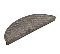 QUAHEAS Tappetini autoadesivi per gradini, effetto sisal, 56 x 17 x 3 cm, antiscivolo e lavabile, protezione per scale in legno, isolamento acustico, per interni, sicurezza e protezione dai graffi, 30