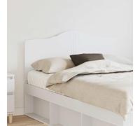 QUAHEAS Testiera moderna bianca, 120 cm, in legno, autoportante, robusta, per camera da letto, camera degli ospiti, facile da montare