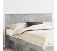 QUAHEAS Testiera moderna in cemento grigio, 150 cm, resistente e facile da pulire