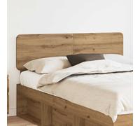 QUAHEAS Testiera moderna in quercia artisan 150 cm in legno resistente, elegante supporto per la schiena per camera da letto, facile da montare e da curare