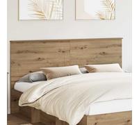 QUAHEAS Testiera moderna in rovere Artisan, 200 cm, materiale in legno durevole, design semplice per camera da letto, facile da pulire, testiera solo