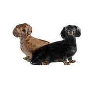 Quail Ceramics, porta sale e pepe a forma di cane bassotto