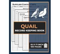Quail Record Keeping Book: Quail Record Keeping Log Book | Poultry Breeding Care Journal | Egg Production Tracker | Quails Farming Logbook