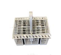 Quailitas Cestino di ricambio per posate - manico pieghevole, compatibile con cestello per lavastoviglie Hotpoint FDAL28, FDF780, FDF784, FDF570, FDL570, ampi scomparti