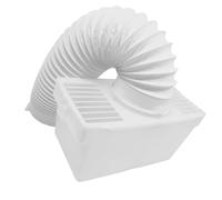 QUAILITAS Kit condensatore per asciugatrice [4 pezzi] - Kit condensatore interno universale per asciugatrice con scatola tubo di sfiato da 1 m, accessori per lavatrice