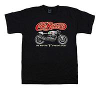 Quaint Point Guzzi Cafe Racers Bikers maglietta T-shirt uomo MOTO7 (XXL)