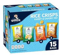 Quaker 15 x 4 gusti di patatine di riso dolce e salato