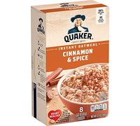 Quaker Farina d'avena istantanea con cannella e spezie, buste da 40 g (confezione da 8)