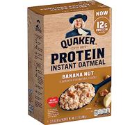 Quaker, Farina d'avena istantanea proteica, noce di banana, 365,7 g, 6 pezzi (confezione da 1)