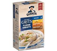 Quaker Instant Grits, 4 confezioni di varietà di sapori, 1 oz (confezione da 10)