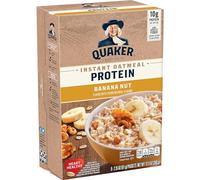 Quaker Instant Oatmeal Protein Banana Nut Flavor 6 Count, 12.9oz Box (Pack of 2)