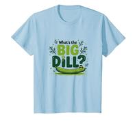Qual è Il Grande aneto Divertente Pickle Pun Foodie Humor Maglietta, Bambini, Celeste, 8 Anni