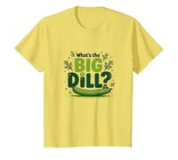 Qual è Il Grande aneto Divertente Pickle Pun Foodie Humor Maglietta, Bambini, Limone, 3 Anni